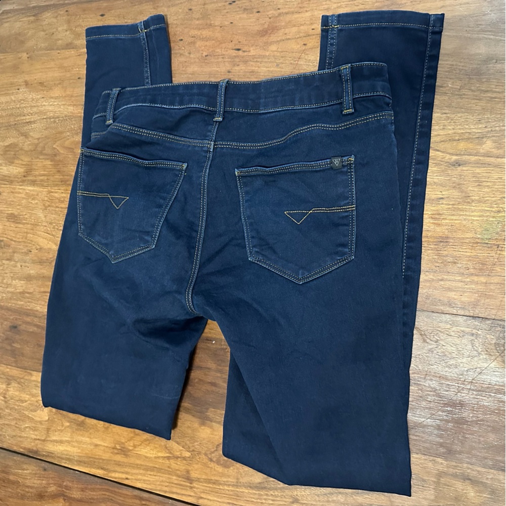 Noisy May dark wash skinny jeans M/L size stretchy 32” long